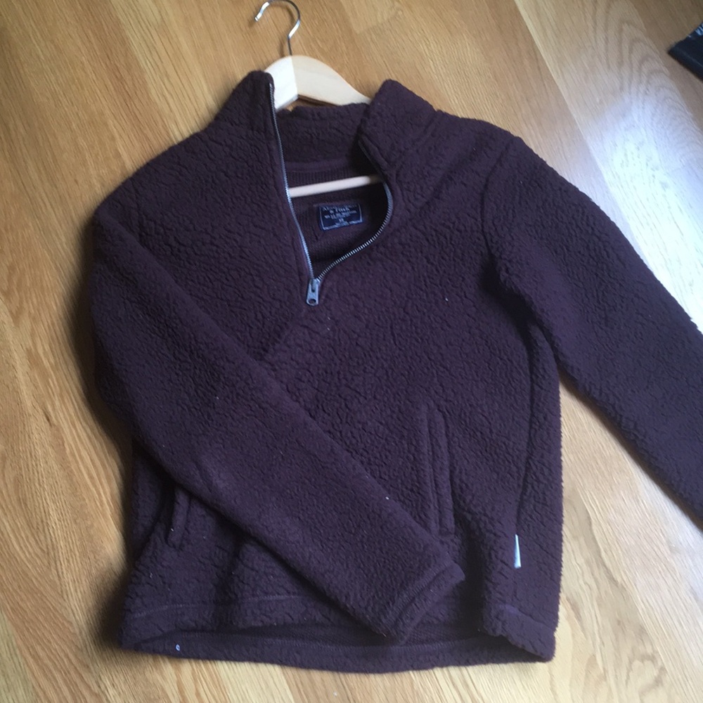 Abercrombie warm fuzzy pullover sweater